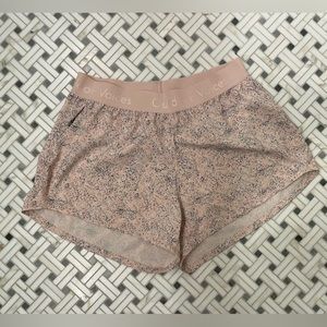 Outdoor voices pink unlined shorts size medium/small